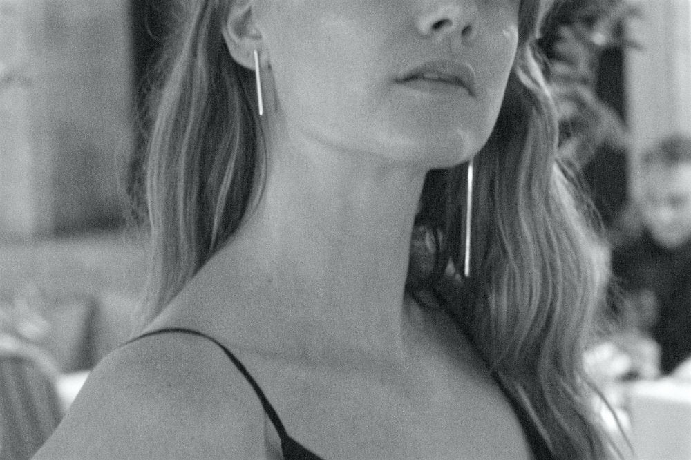 Line Earrings, long and short