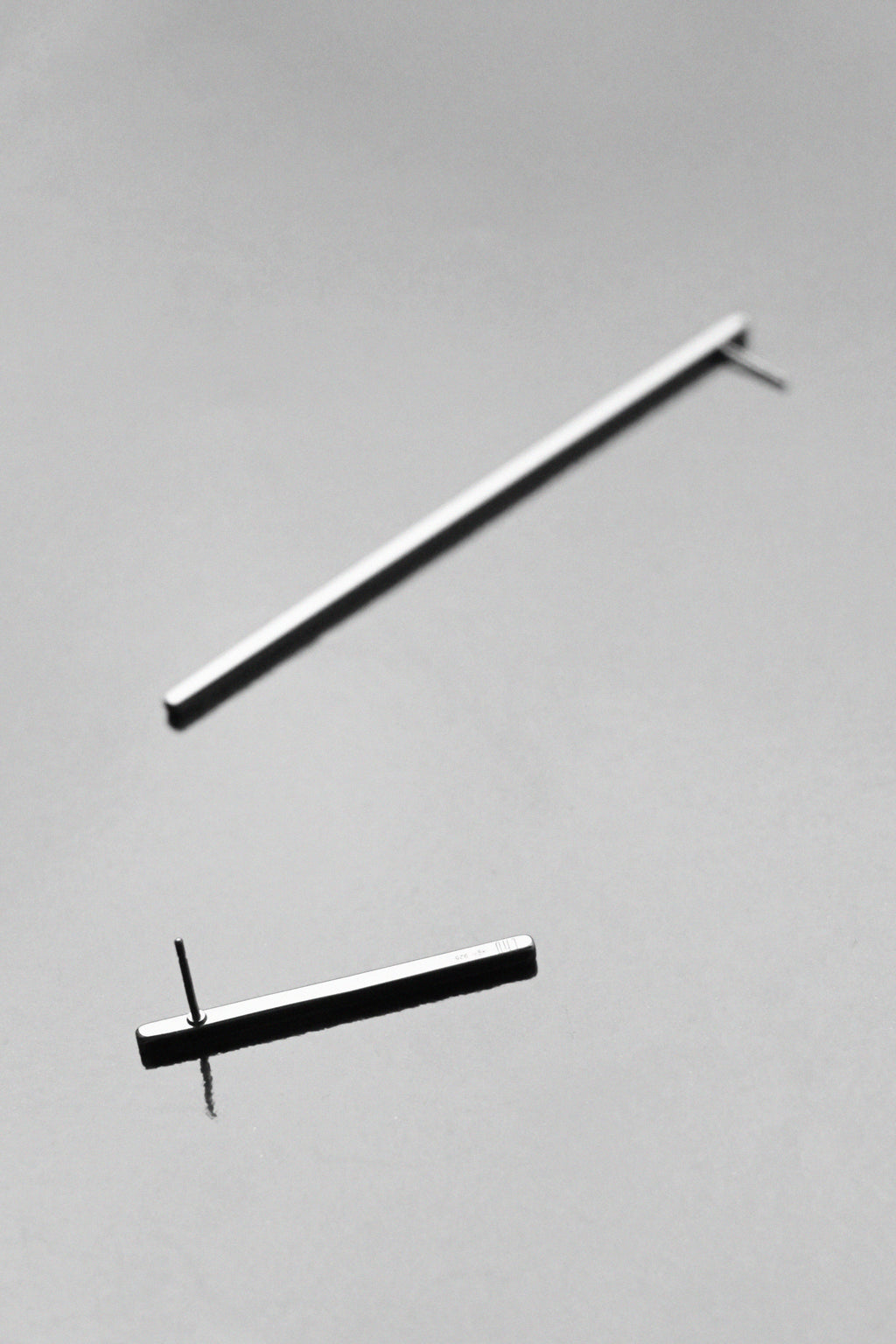 Line Earrings, long and short
