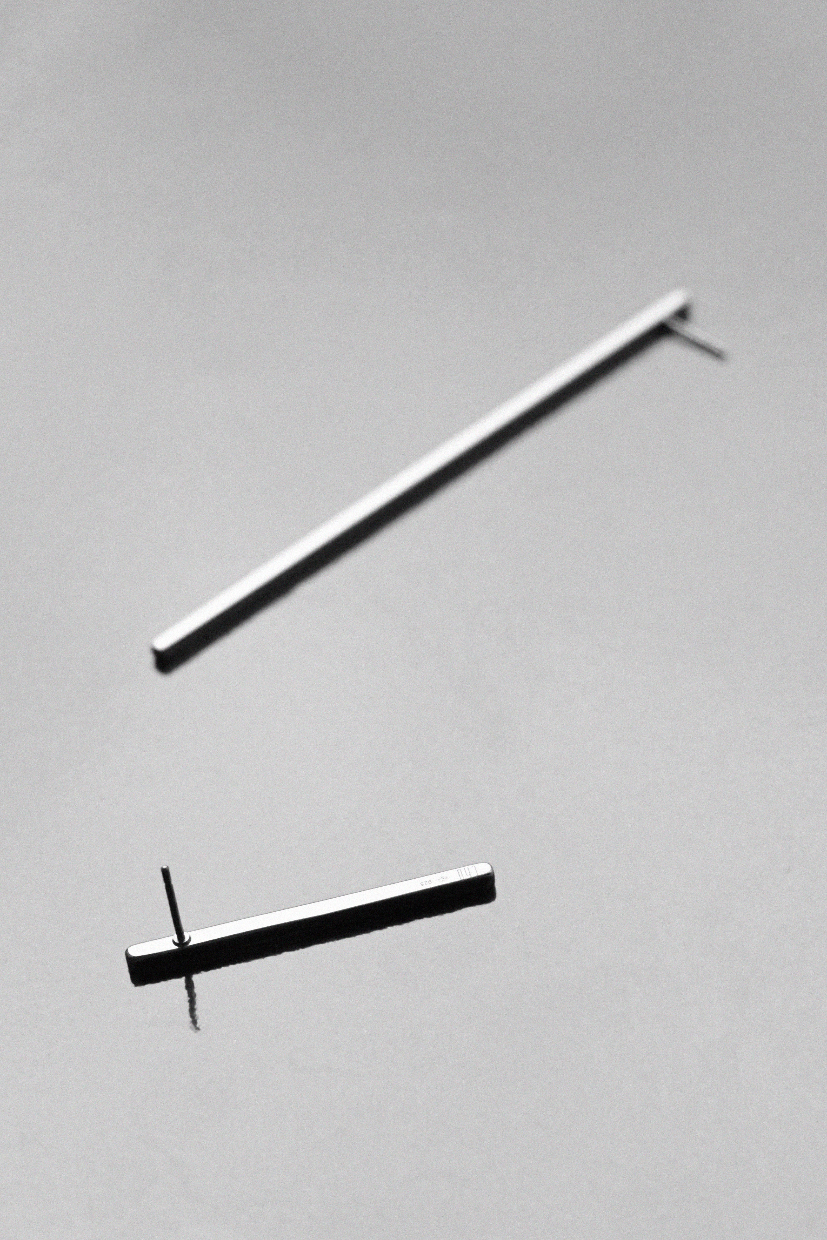 Line Earrings, long and short