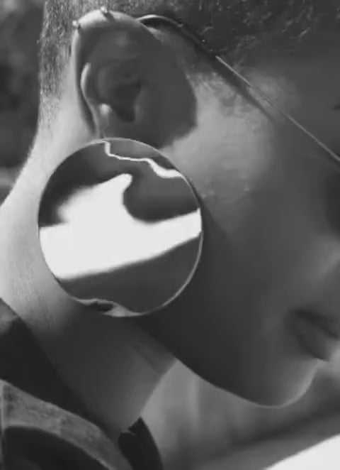 Circle Earring, extra large